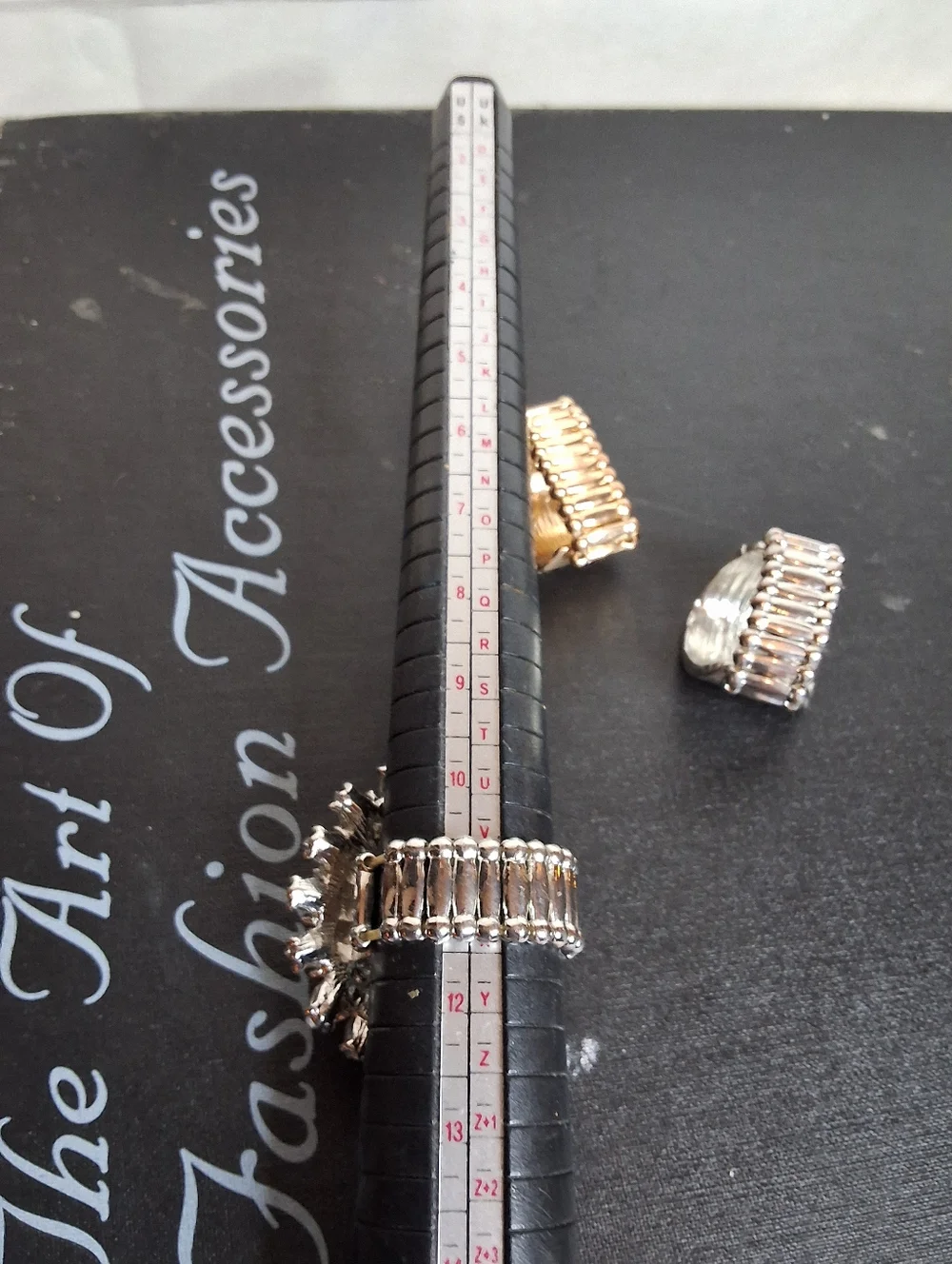Sparkly Rhinestone Crystal Stretch Ring Bundle Statement Jewelryk